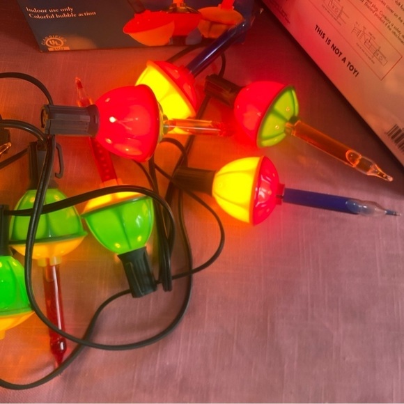 Vintage Sienna Bubble lights 21 plus replacements Christmas 3 strands - Picture 2 of 6